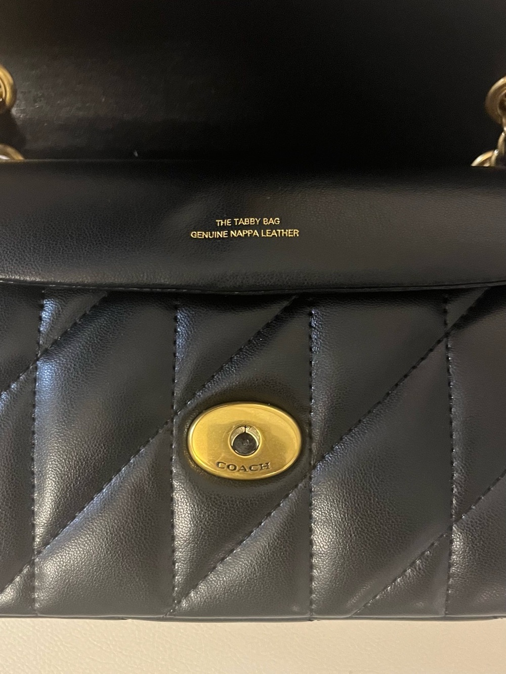 Coach Quilted Tabby Shoulder 26 -Black - Picture 3 of 5